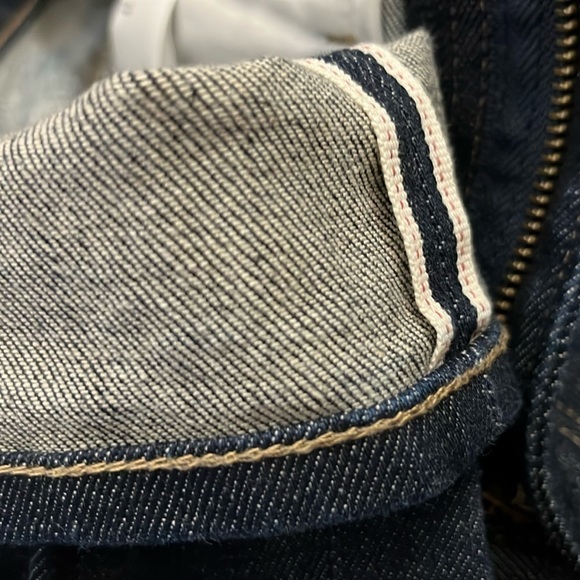 Uniqlo Slim Straight Stretch Selvedge Actual Size 29 X 30 Jeans  Cotton - Picture 8 of 11